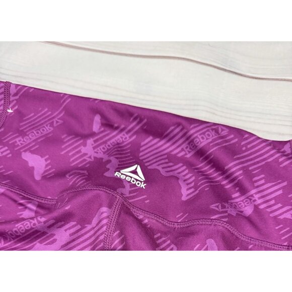 Reebok Workout Set Sportsbra & Leggings Activewear Size M Purple LIKE NEW!!! - Picture 9 of 14